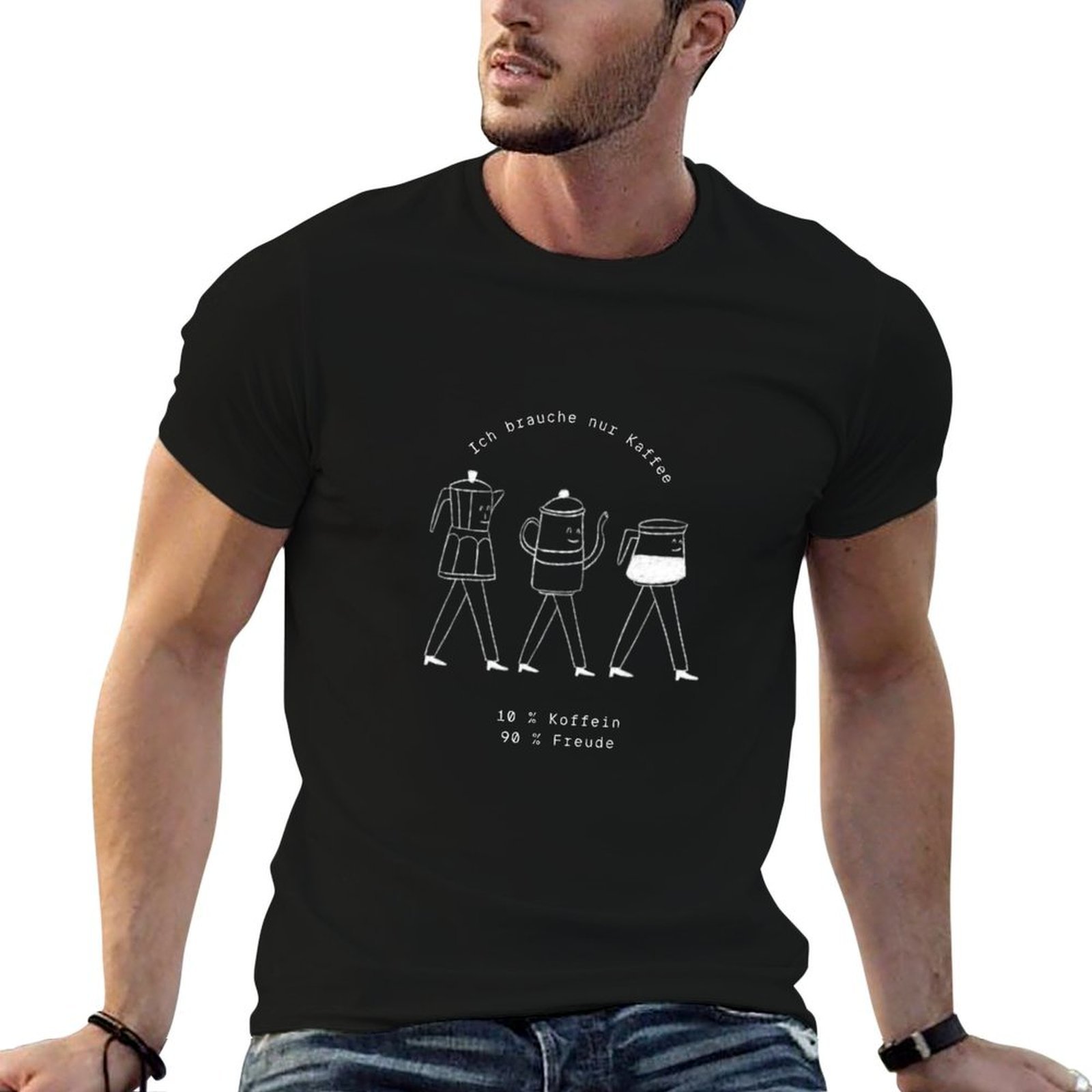 Coffee Equipment In China - Camiseta com ilustração de equipamentos de