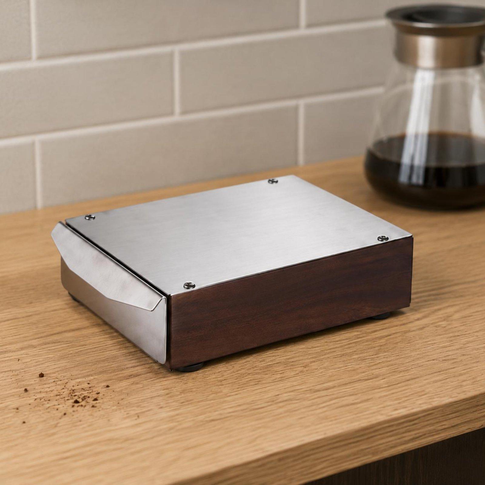 Coffee Knock Box - Container de Grande Capacidade para Resíduos