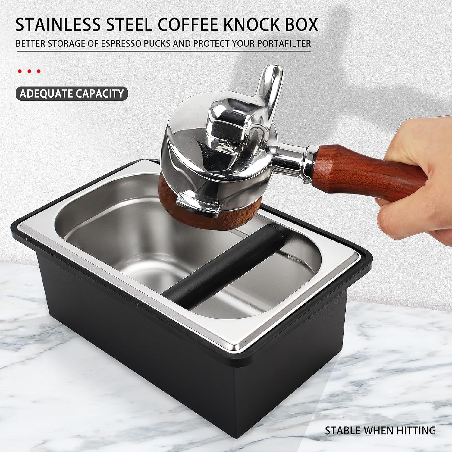 Coffee Knock Box - Caixa de Resíduos de Café em