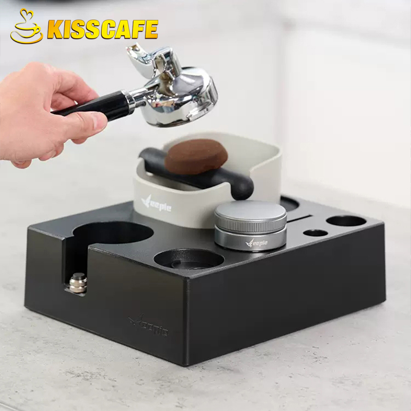 Coffee Knock Box - Estação de adulteração de café, suporte