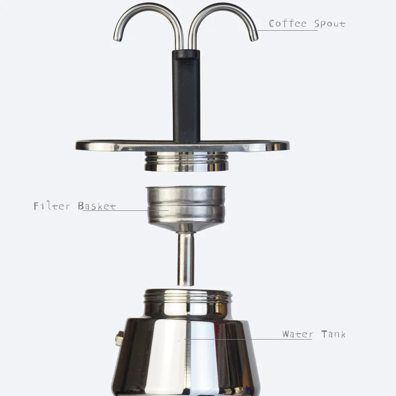 200ml mini moka pote tubo dupl - Quality Coffee Equipment avaliação e preço