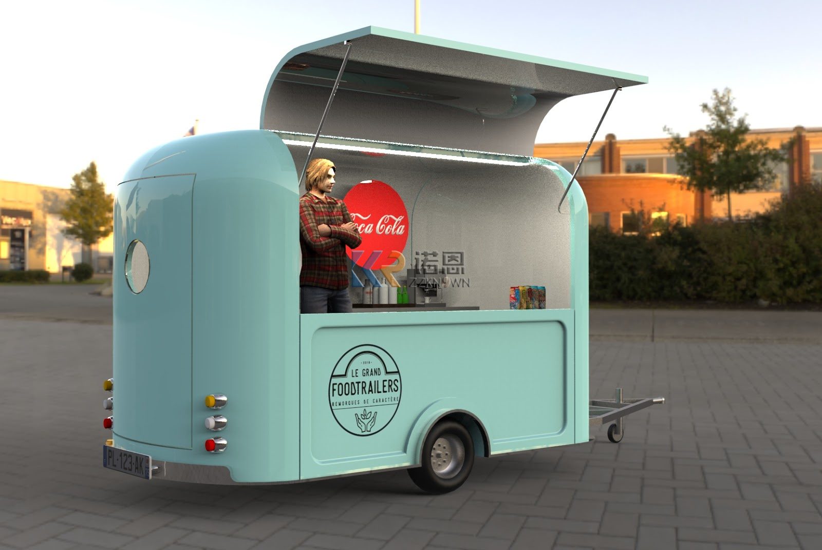 Carrinho de venda de bar de ca - Mobile Coffee Van Equipment avaliação e preço