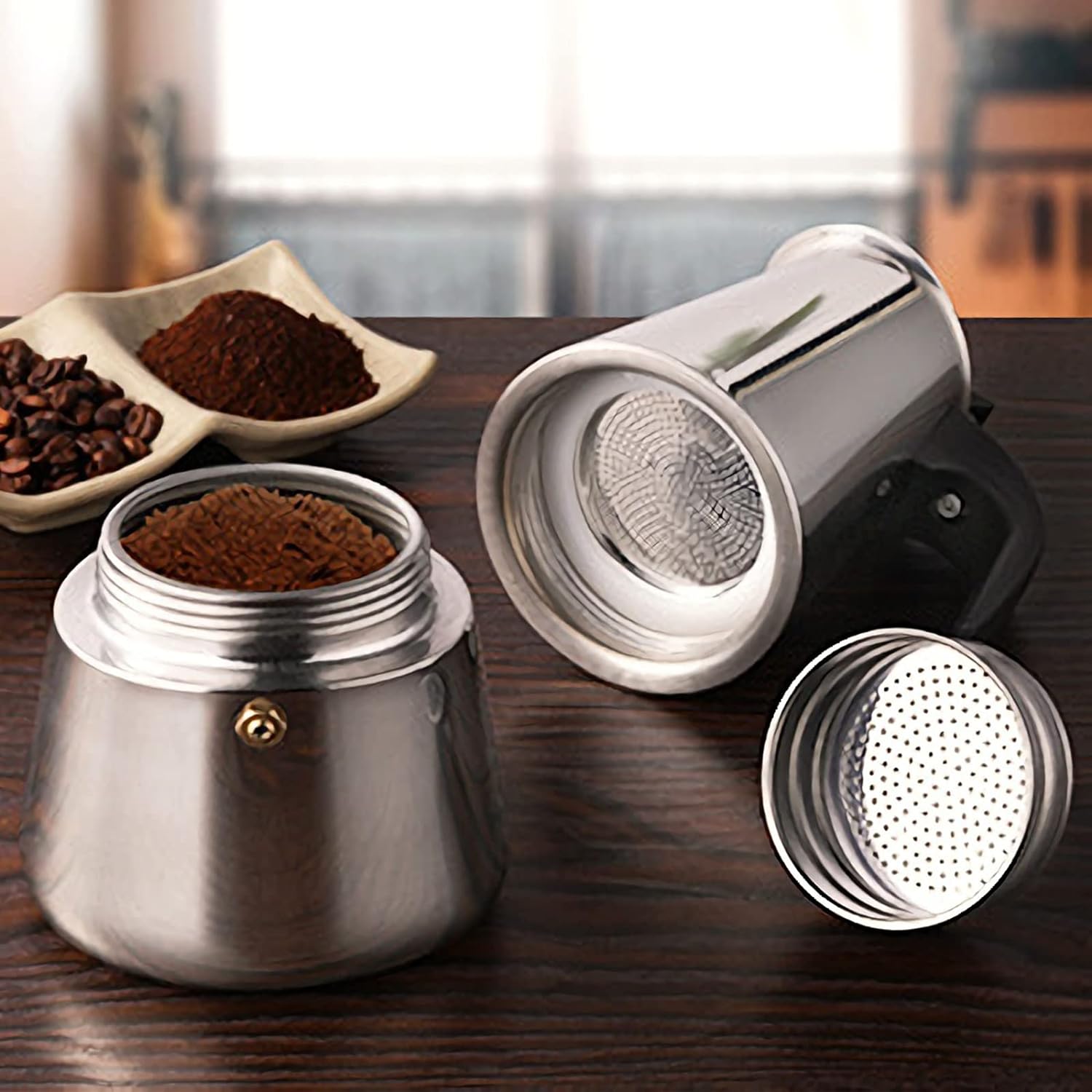 4/6/9 Xícaras Moka Pot Caffe M - Quality Coffee Equipment avaliação e preço