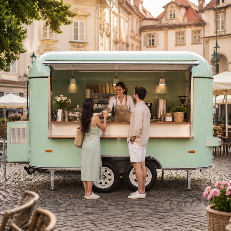 Food Truck Móvel com Cozinha p - Mobile Coffee Van Equipment avaliação e preço