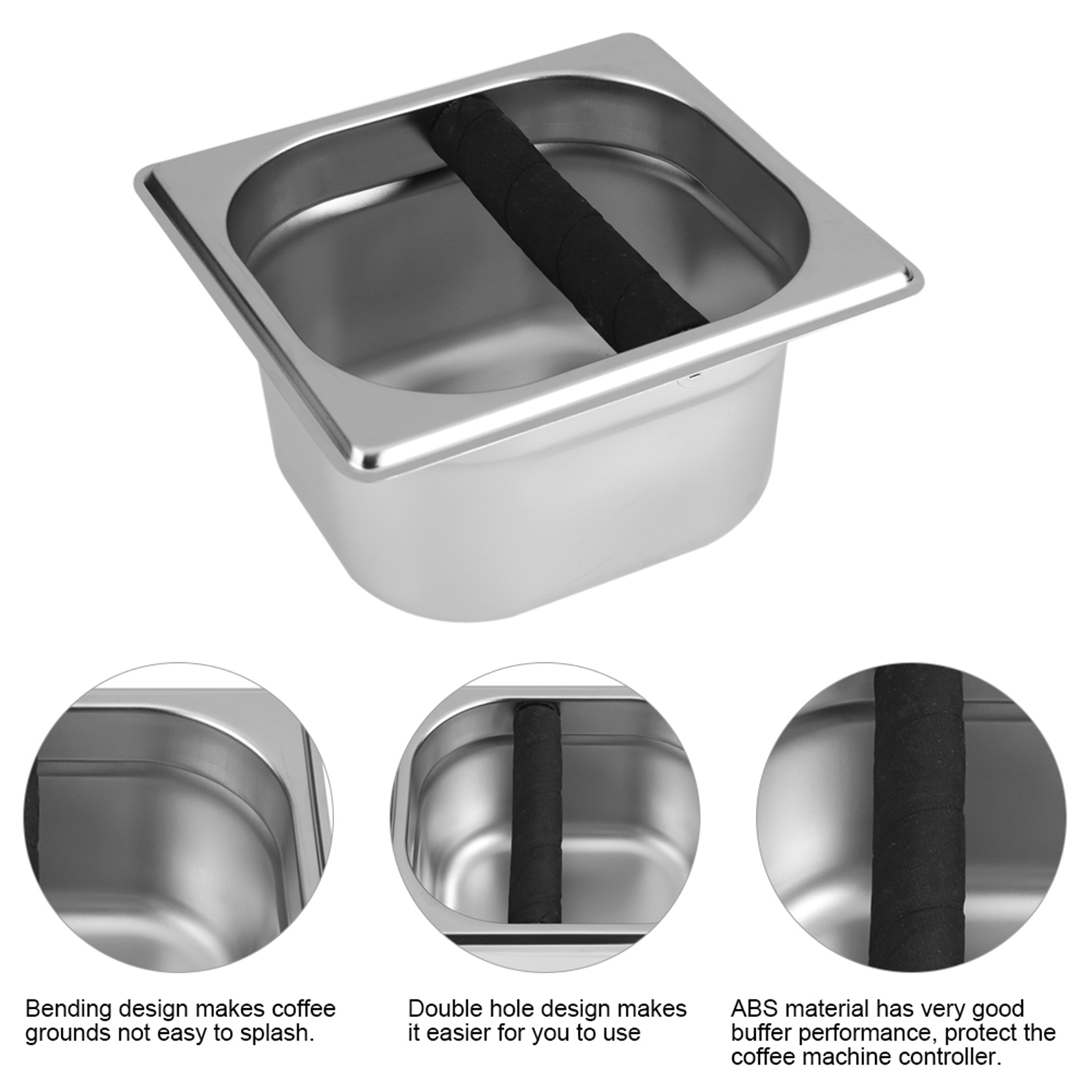 1pc caixa de resíduos de café  - Coffee Knock Box avaliação e preço